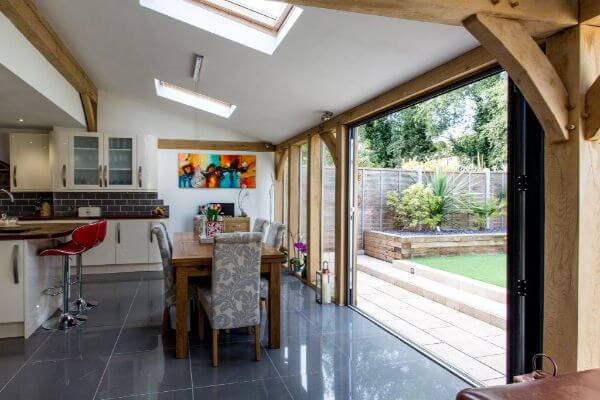 Oak Frame Garden Room Kitchen Extension